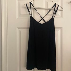 Beyond Yoga tank with cut out details on the back